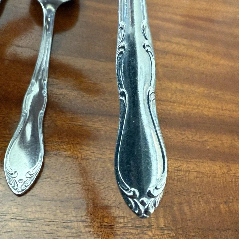 Oneida HOMESTEAD Teaspoons Simeon & George H Rogers Stainless Flatware  10 Piece